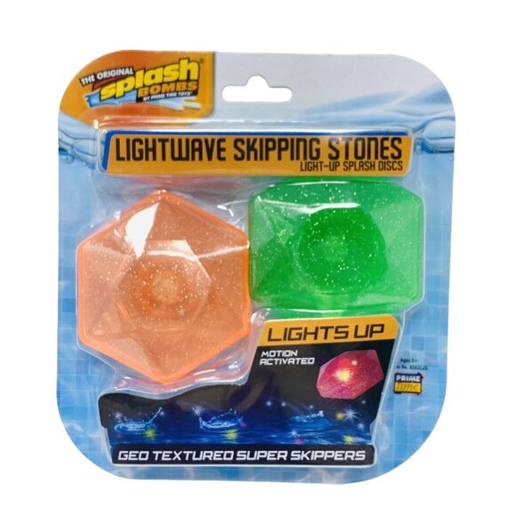 Splash Bombs Lightwave Skipping Stones Pool Toy Light Up Motion Activated - Picture 2 of 7